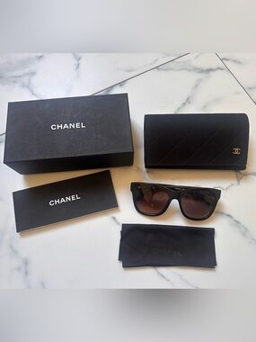 Authentic Chanel oversized sunglasses